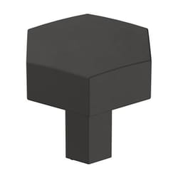 Amerock Caliber Contemporary Hexagon Cabinet Knob 1-1/4 in. D 1-3/16 in. Matte 1 pk