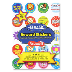 Bazic Products Reward Sticker Plastic 1 pk