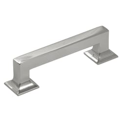 Hickory Hardware Studio Art Deco Bar Cabinet Pull 3-3/4 in. Satin Nickel Silver 1 pk