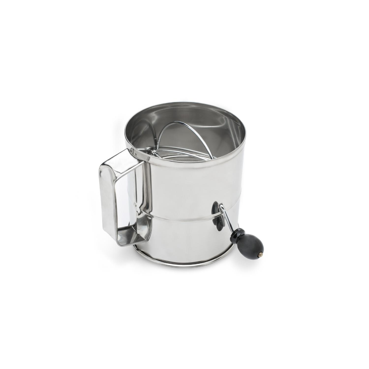 Fox Run Silver Stainless Steel Sifter 8 cups Sansujyuku sansujyuku.com