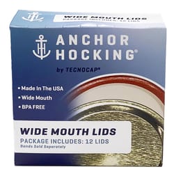 Tecnocap Anchor Hocking Wide Mouth Canning Lid 12 pk