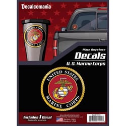 Decalcomania US Marine Corps Car Sticker Vinyl 1 pk