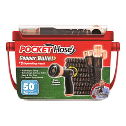 Pocket Hose Copper Bullet 3/4 in. D X 50 ft. L Medium Duty Expandable Flexible Garden Hose