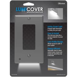 Westek LUMICOVER Nickel Gray 1 gang Plastic Decorator Nightlight Wall Plate 1 pk