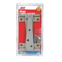 Ace 5 in. L Galvanized Light Duty T Hinge 2 pk