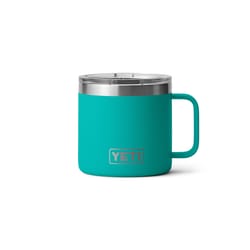 YETI Rambler 14 oz Aquifer Blue BPA Free Mug with MagSlider Lid