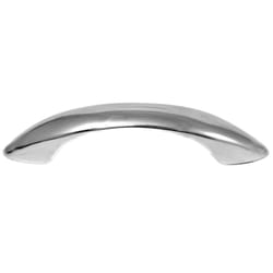 Laurey Modern Standards Half Oval Cabinet Pull 2-3/4 in. Polished Chrome Silver 1 pk