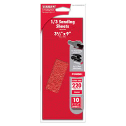 Diablo 9 in. L X 3-2/3 in. W 220 Grit Aluminum Oxide Sanding Sheet 10 pk