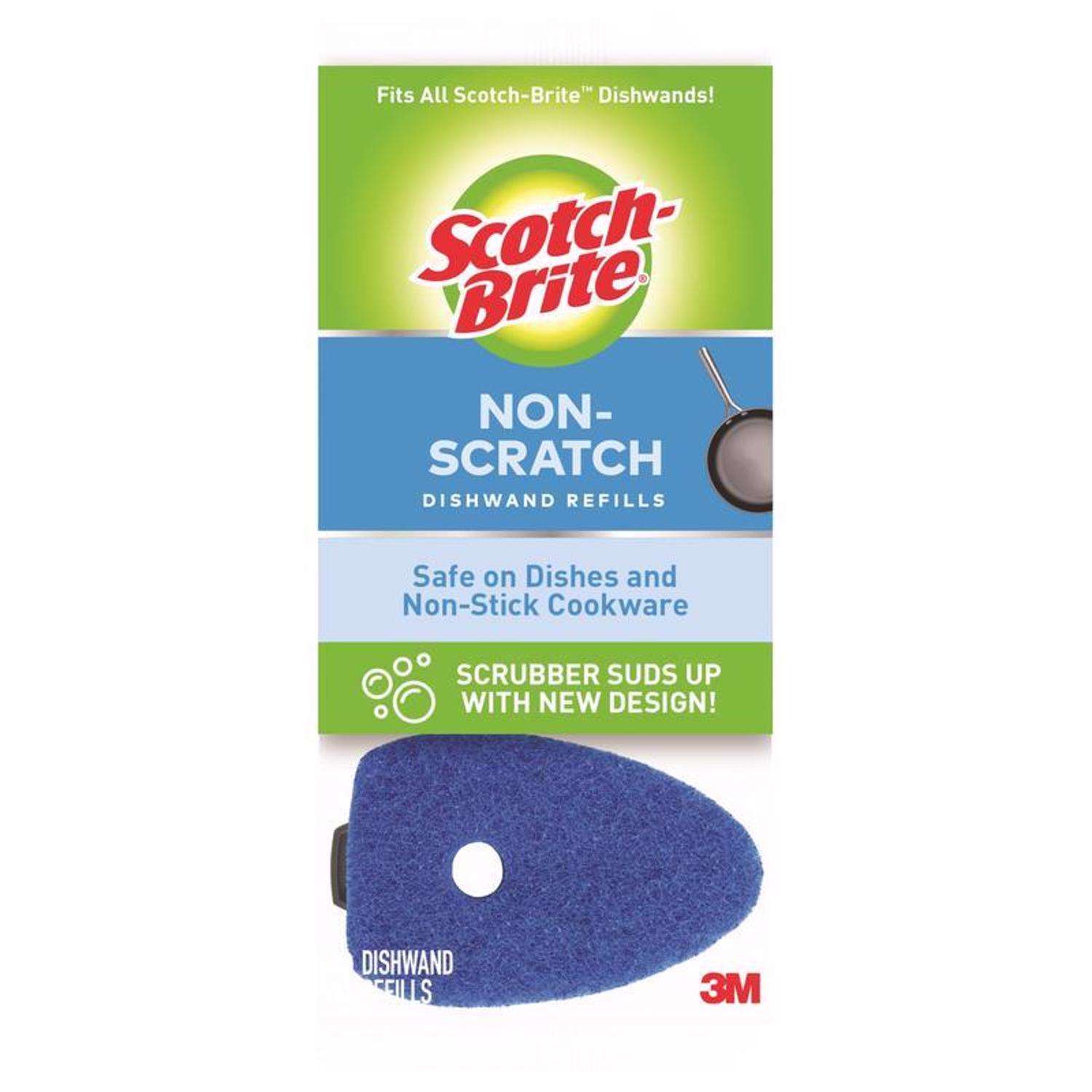 Scotch-Brite Dishwand, Brush Scrubber for Cleaning Dishes, Kitchen,  Bathroom, and Household, Dish Scrubber Brush for Dishes, 1 Dishwand