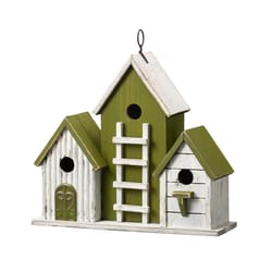Glitzhome 12.75 in. H X 6 in. W X 14.75 in. L Wood Bird House