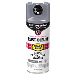 Rust-Oleum Stops Rust Custom Spray 5-in-1 Gloss Smoke Gray Spray Paint 12 oz