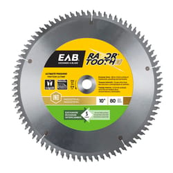 Exchange-A-Blade RazorTooth 10 in. D X 5/8 in. Carbide Finishing Saw Blade 80 teeth 1 pk