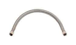 Ace 1/4 in. Compression X 1/4 in. D Compression 12 in. Braided Stainless Steel Ice Maker Supply Line