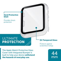 WITHit Unisex Square Clear Protective Glass with Bumper Water Resistant