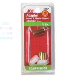 Ace 1/2 in. Compression Brass Insert and Sleeve