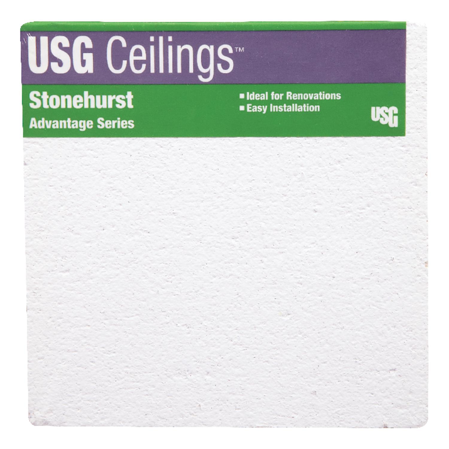 UPC 081098000165 product image for USG(r) Stonehurst Ceiling Tile (821380) - 8 Pack | upcitemdb.com