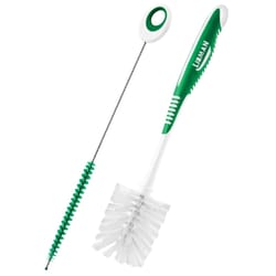 Libman 2.5 in. W Soft Bristle 6 in. Plastic/Rubber Handle Bottle and Straw Brush Set