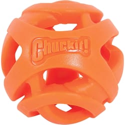 Chuckit Breathe Right Orange Ball Dog Toy 1 pk