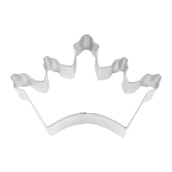 R&M International Crown 3 in. W X 5 in. L Cookie Cutter Silver 1 pc