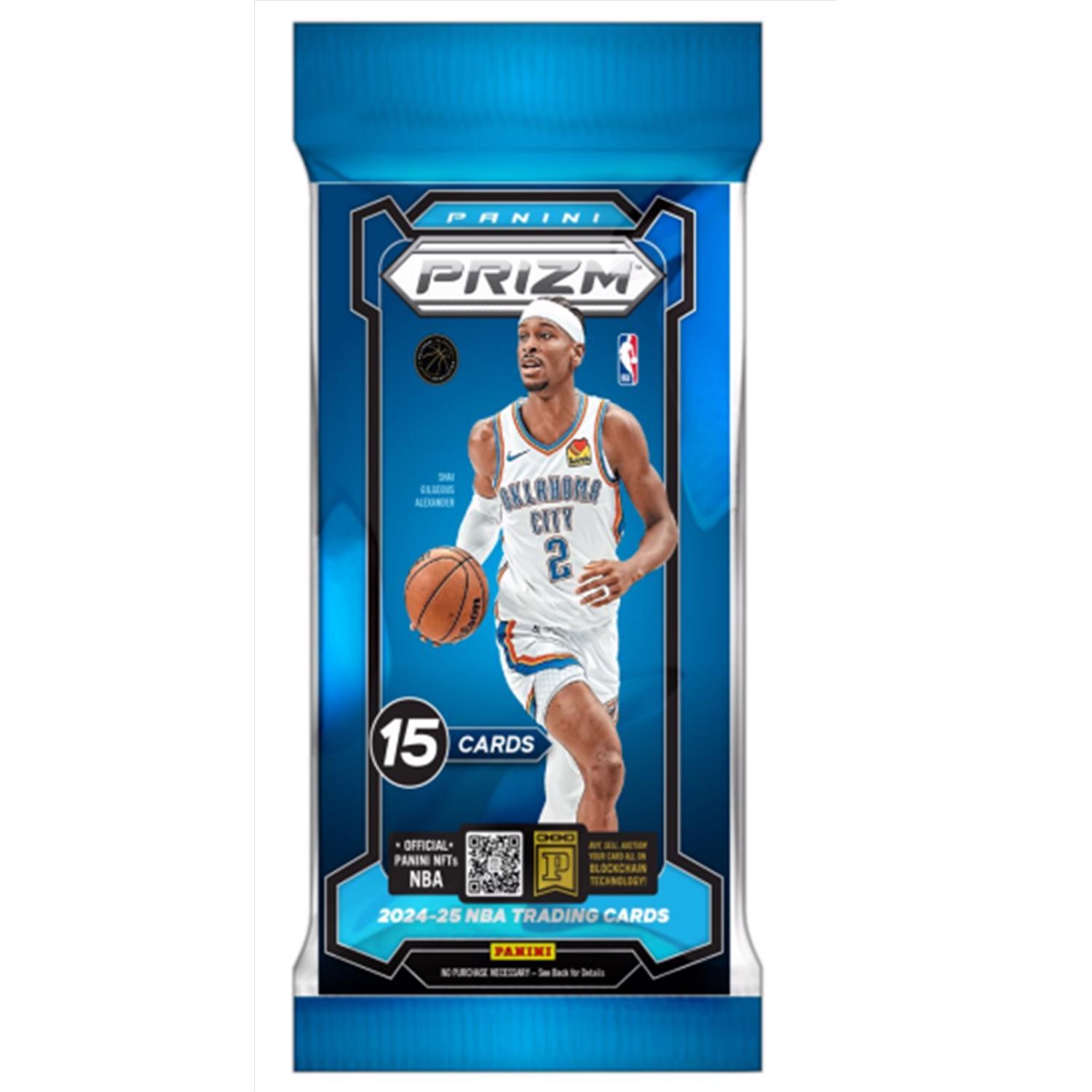 Panini Prizm 2024-25 NBA Basketball Fat Pack Trading Cards Multicolored 15 pc