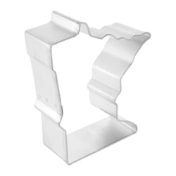 R&M International Corp International Corp 3 in. W X 3 in. L Minnesota State Cookie Cutter Silver 1 p
