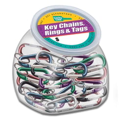 Lucky Line C-Clip Aluminum Assorted Split Carabiner Key Chain