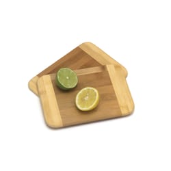 Lipper International 8 in. L X 6 in. W X 0.75 in. Bamboo Cutting Board Set