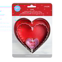 R&M International Silver Steel Cookie Cutter Set