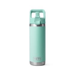 YETI Rambler 18 oz Seafoam BPA Free Bottle with Straw Cap