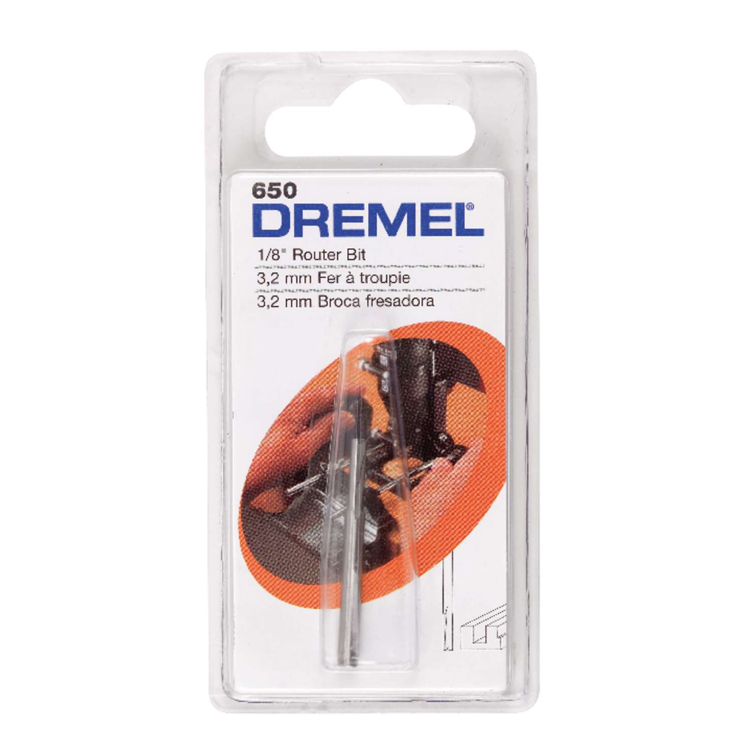 Dremel 1/8 in. X 11/2 in. L High Speed Steel High Speed Router Bit 1