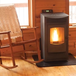 Castle Serenity EPA Certified 1500 sq ft Wood Pellet Stove 40 lb. cap. Hopper