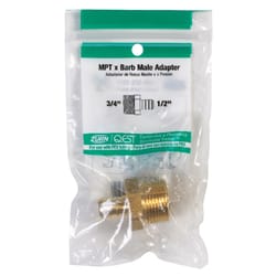 SharkBite 1/2 in. Barb X 3/4 in. D MPT Brass Pex Adapter