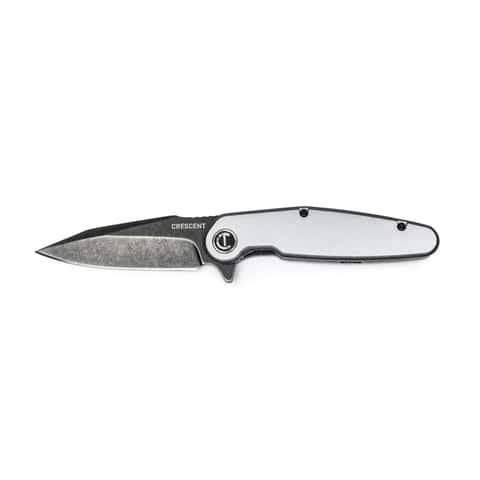 Blackstone Folding Pocketknife Locking Blade Black & Silver Handle