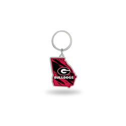 Rico College Georgia Bulldogs State Shape Keychain 1 pc