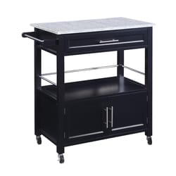 Linon Home Decor Classic 18 in. W X 33 in. L Rectangular Kitchen Cart