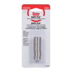 Oatey Safe-Flo 1 oz Lead-Free Plumbing Wire Solder Silver-Bearing 50/50 1 pc