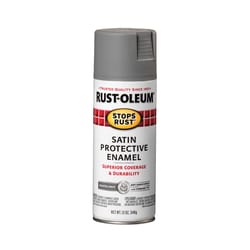 Rust-Oleum Stops Rust Satin Coastal Gray Spray Paint 12 oz