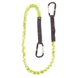 CLC Polyester Fabric Carabiner Tool Lanyard 39 to 56 in. L Black/Yellow