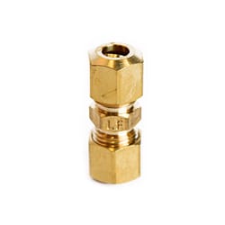 ATC 1/4 in. Compression 1/4 in. D Compression Yellow Brass Union
