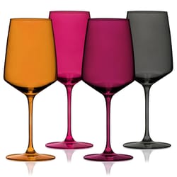 Viski 22 oz Assorted Crystal Wine Glass Set