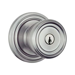 Brinks Push Pull Rotate Barrett Satin Nickel Single Cylinder Lock KW1 1.75 in.