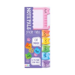 OOLY Note Pals Cat Parade 2.13 in. W X 6.3 in. L Assorted Sticky Tabs 1 pad