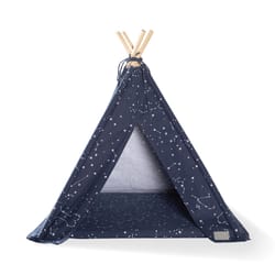 Pet Shop by Fringe Studio Navy Canvas Celestial Pet Lounger 38.2 in. H X 7.1 in. W X 7.1 in. L