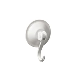 Spectrum 2 in. L White Plastic Large Heavy Duty Garment Hook 2 pk