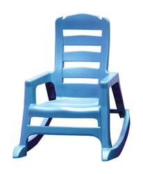 Adams Lil' Easy Pool Blue Polypropylene Frame Kid's Rocking Chair