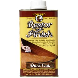 Howard Restor-A-Finish Semi-Transparent Dark Oak Oil-Based Wood Restorer 8 oz