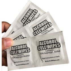 RiteSize Fiber Blend Alcohol Wipes 2 in. W X 2 in. L 6 pk