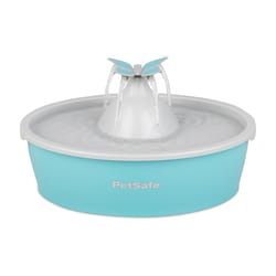 PetSafe Drinkwell Blue Butterfly Plastic 50 oz Automatic Pet Waterer For All Pets