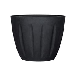L&G Solutions 9.6 in. H X 12 in. W X 12 in. D X 12 in. D Polyresin Spritzer Planter Black