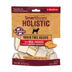 SmartBones Chicken & Vegetables Grain Free Bone For Dogs 11 oz 4 pk